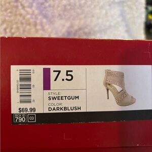 Jennifer Lopez Dark Blush Heels